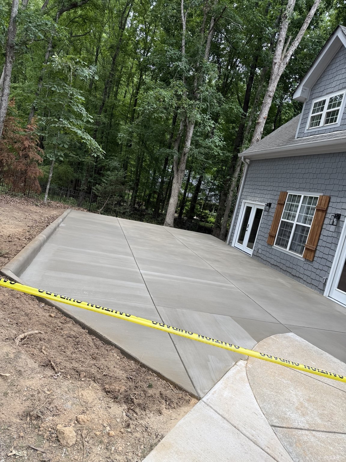 Finished driveway