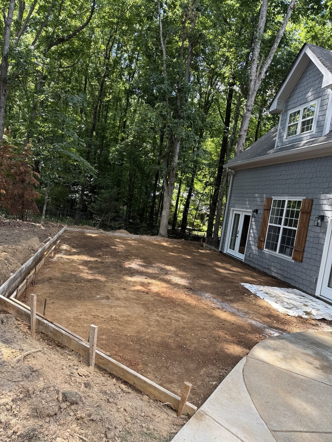 Large patio